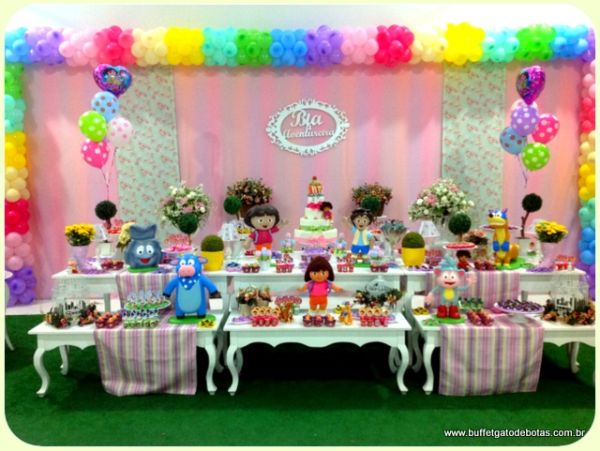 DoraDreamDeko Decorações de aniversário de 10 anos para meninas