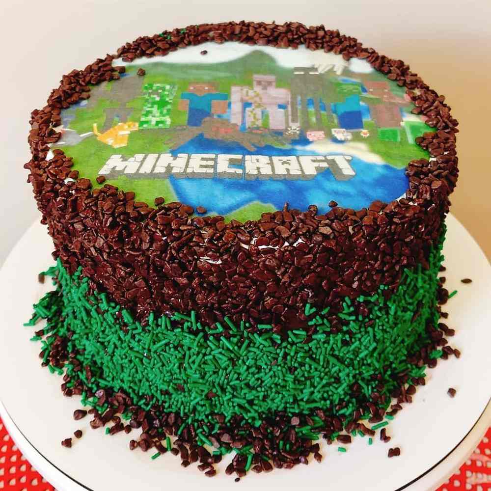 Bolo do Minecraft: + 40 fotos e dicas para festa infantil  Decoração de  bolo infantil, Bolo festa infantil, Bolo minecraft