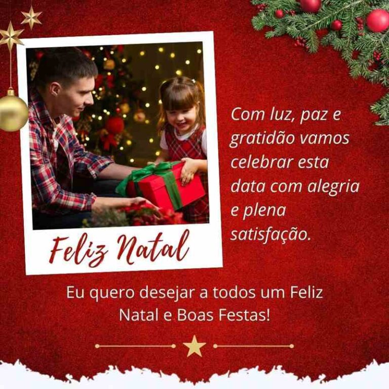 Cartãozinho de Feliz Natal para imprimir