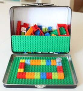 Ideia para Guardar Lego com Lancheira Infantil