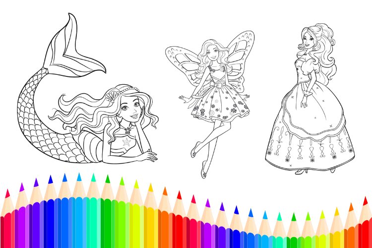 desenhos-barbie-para-colorir - Educação Infantil